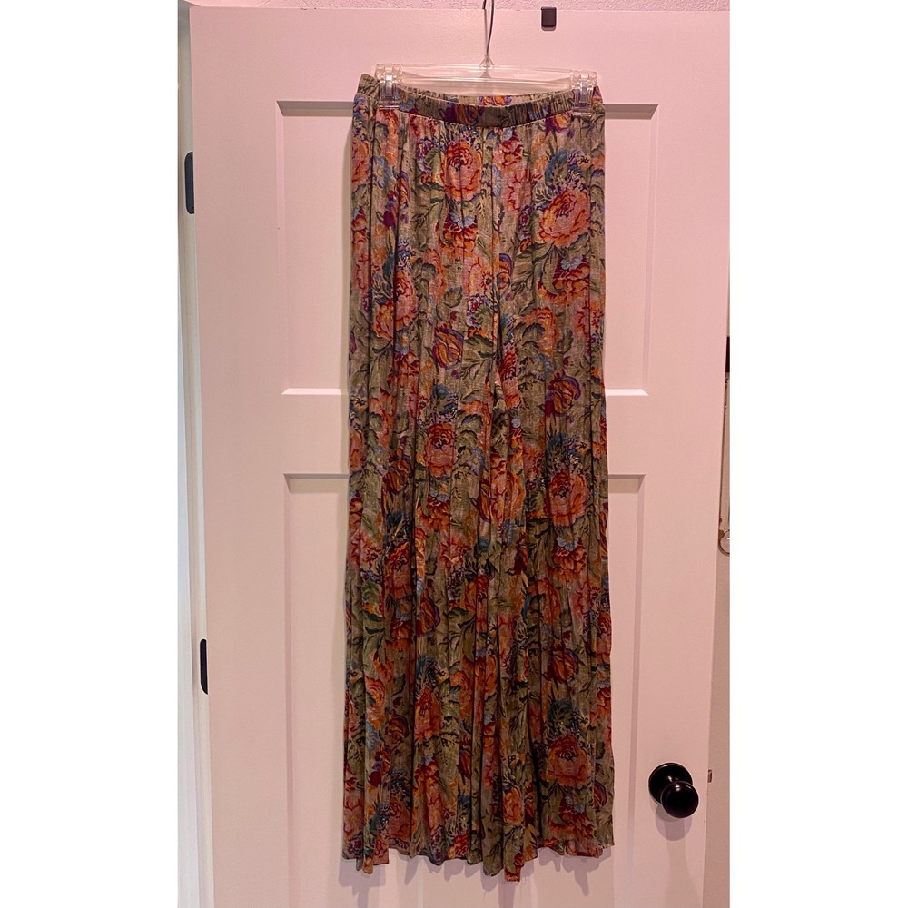 Show Me Your Mumu Best Pants Mimi Floral Print Wide Leg Elastic Waist